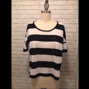 Striped Cropped Boxy Tee